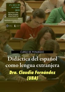 Afiche posgrado "Didáctica del español como lengua extranjera"