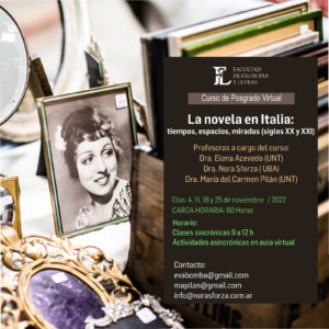 Flyer posgrado Novela italiana